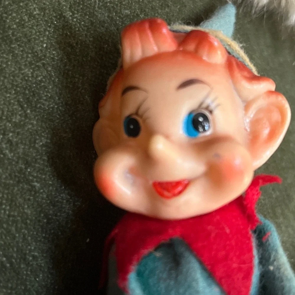 Vintage Pixie Elf Knee Hugger Retro Christmas Made in Japan